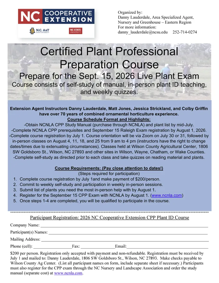 Registration flyer