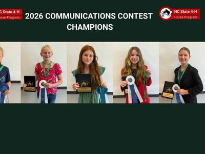 A collage of headshots of the 5 2026 State Communications Contest Champions.