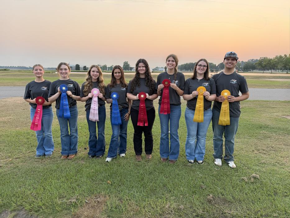 2026 Communications Team Southern Regionals with their ribbons