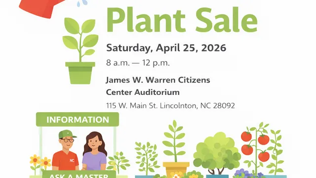 2026 EMG Plant Sale Graphic with Date and Info