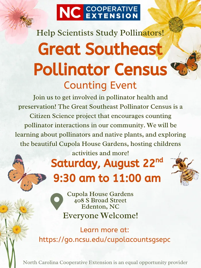2026 Great Southeast Pollinator Census Flyer