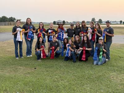Large group of NC 4-H'ers with their awards for the Southern Regional Contests