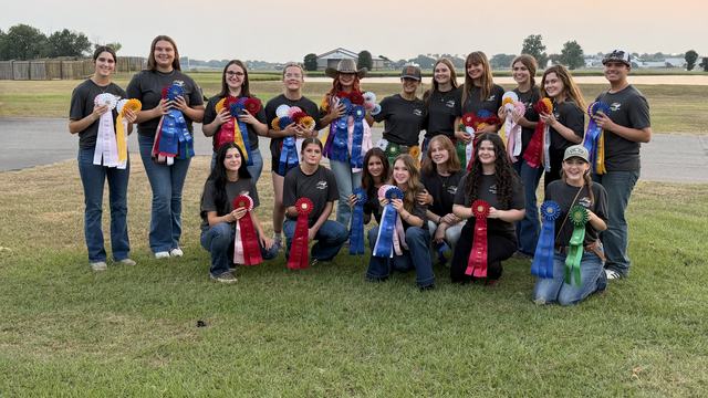 Large group of NC 4-H'ers with their awards for the Southern Regional Contests