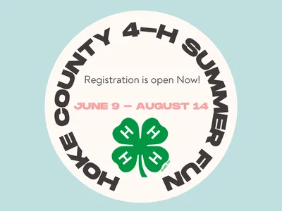 Hoke County 4-H Summer Fun registration is now open! June 9-August 14