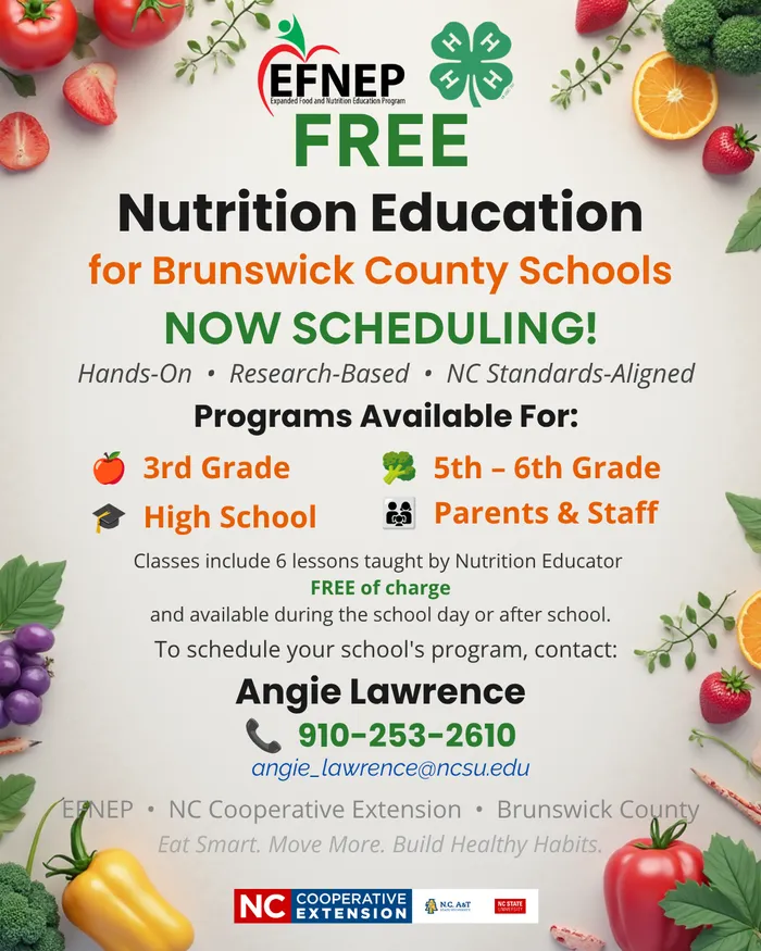 EFNEP Nutrition Education flyer.