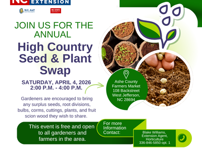 2026 Seed and Plant Swap Flyer