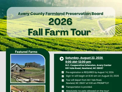 Avery County Farmland Preservation Board- 2026 Fall Farm Tour