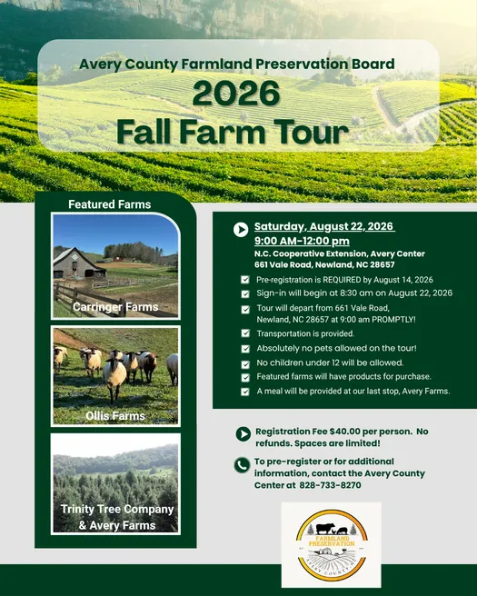 Avery County Farmland Preservation Board- 2026 Fall Farm Tour