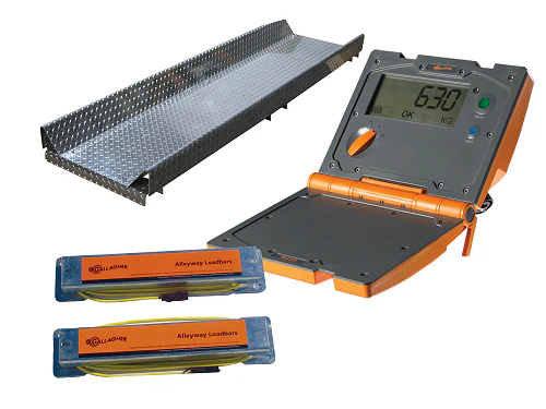 Livestock scale head, 2 load bars, and weigh lcd screen. Shows what is available to loan out.