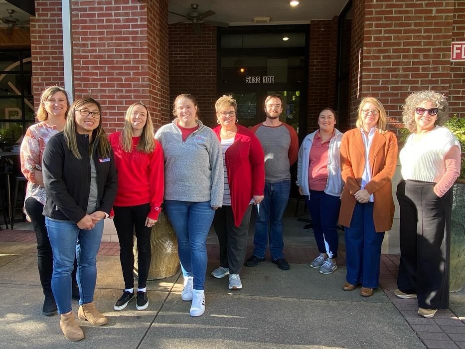 Safe Plates Food Safety Distinguished Educators together in front of restaurant in November 2023