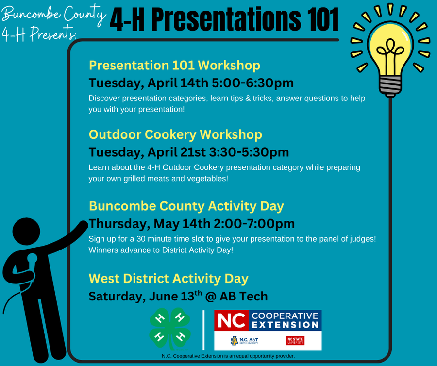 4-H presentations dates