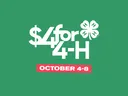 $4 for 4-H, October 4-8