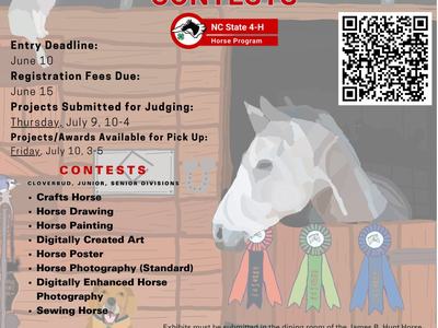 flyer with horse photo and dates listed