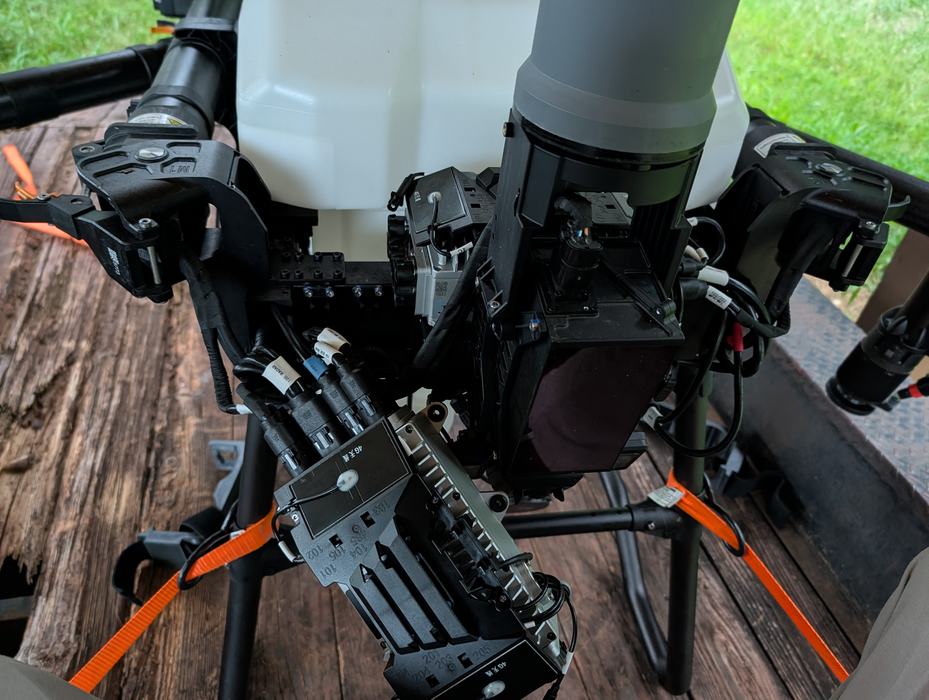 View showing the CPU harness and labeled connectors.