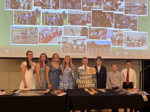 Alamance County 4-H 2026 Youth Livestock Judging Team at the state contest