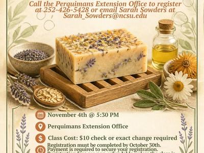 The information for soap making that is also listed below.