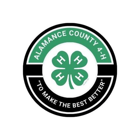Alamance County 4-H Logo; green, white, and black