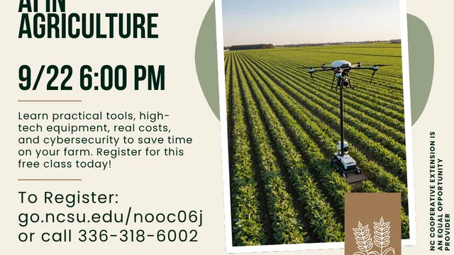 in agriculture workshop held 9/22/26