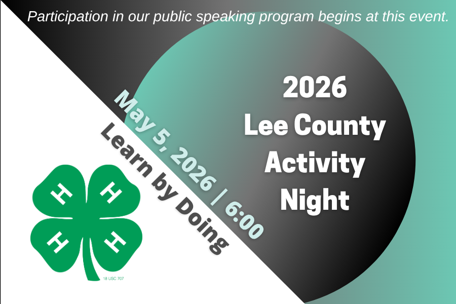 Participation in our public speaking program begins at this event.