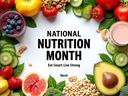 An array of nutrient-dense, colorful foods: fruits, vegetables, legumes