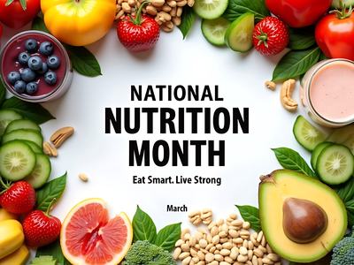 An array of nutrient-dense, colorful foods: fruits, vegetables, legumes