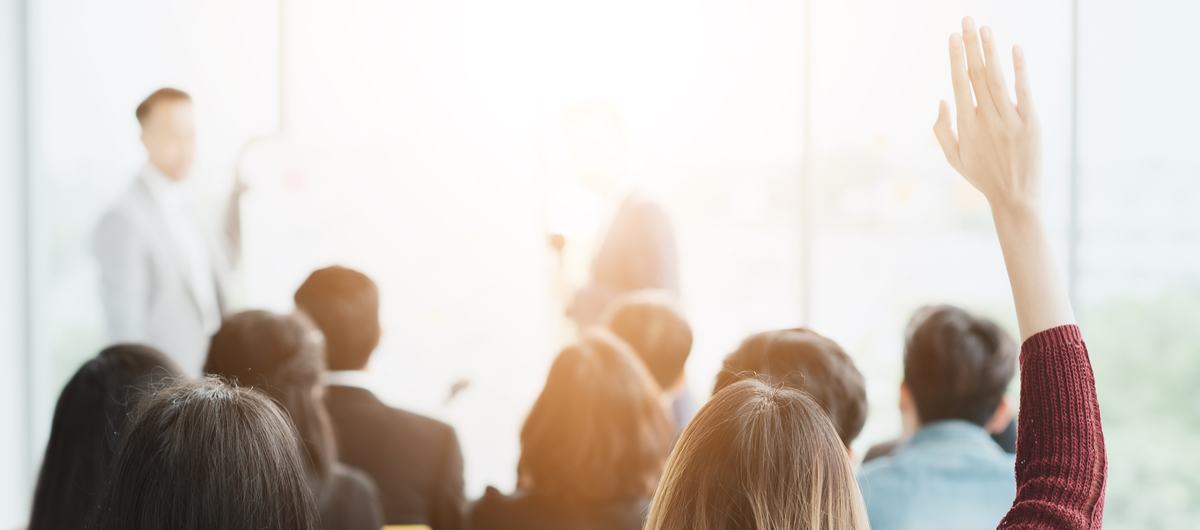 people attending a training class