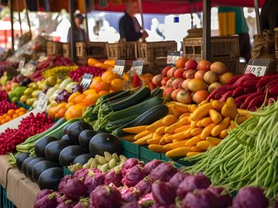 Produce at a Farmers Market