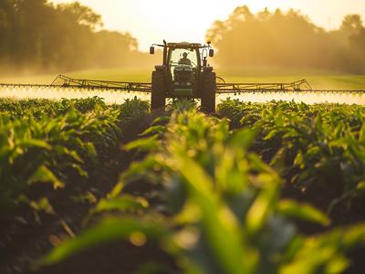 tractor spraying