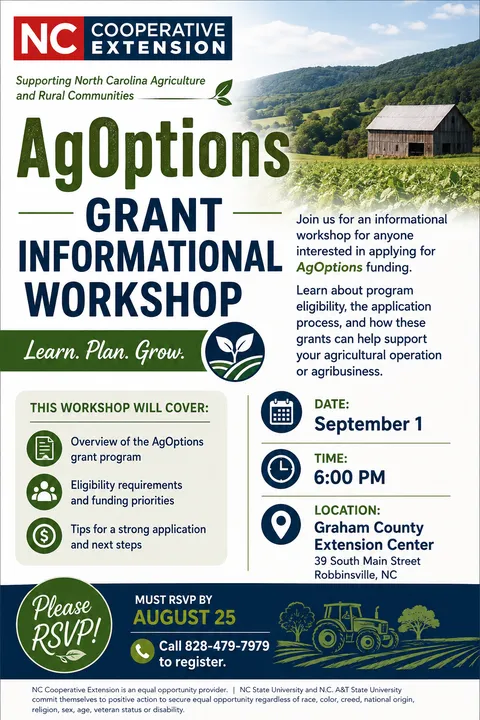AgOptions Event Flyer