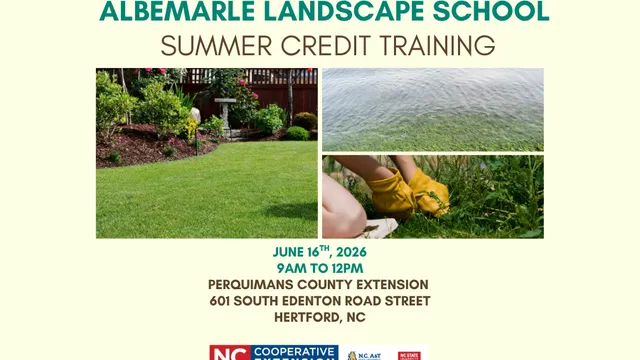 Albemarle Landscape School Summer Update Flyer