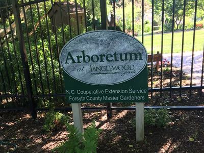 Arboretum at Tanglewood Entrance sign.