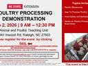September Broiler Processing Demo Flyer