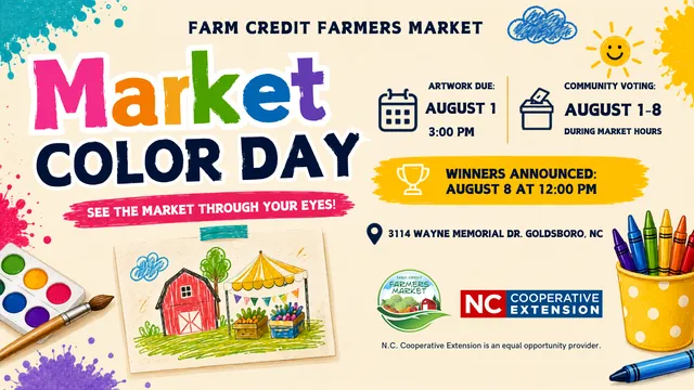 colorful image that says market color day