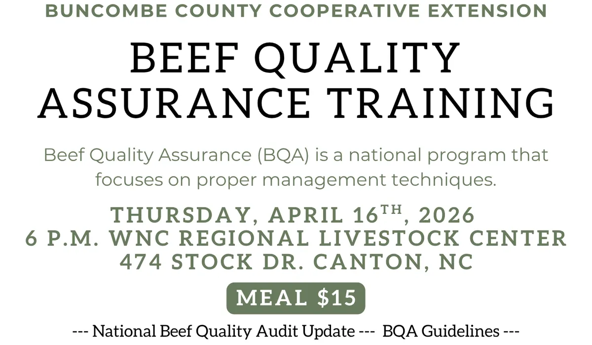 Bqa Card 2026 Beef Quality Assurance Training - Buncombe County Center | N.C ...