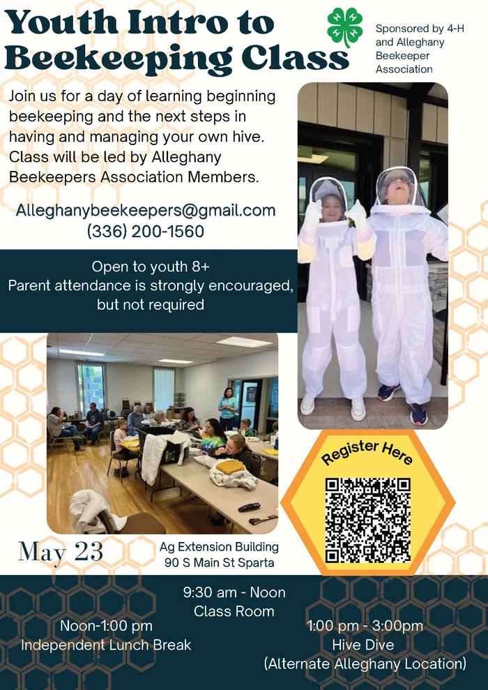 Youth Intro to Beekeeping Class - Alleghany County Center | N.C ...