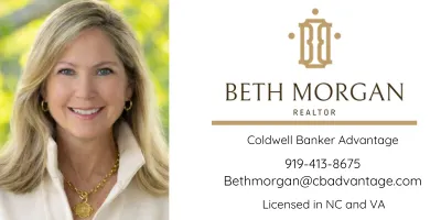 The business card for Beth Morgan Realty. Beth was a matching sponsorship donor the alumni showmanship class.