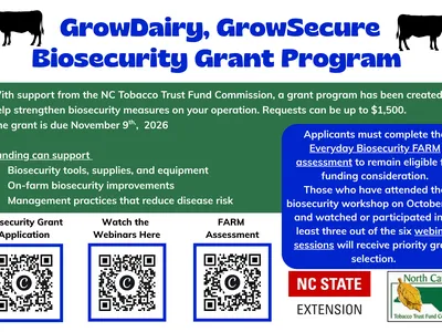 Information regarding the GrowDairy, GrowSecure Grant