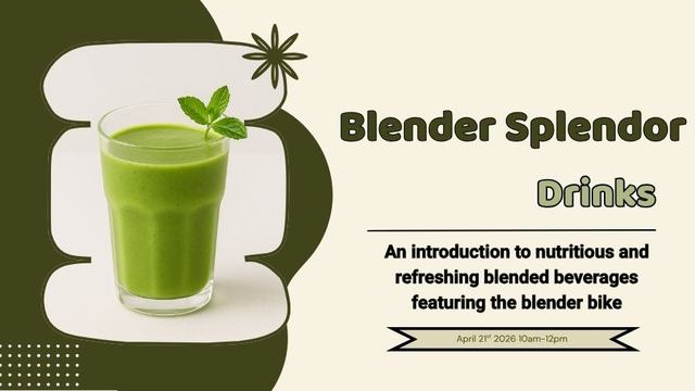 Green smoothie with a mint sprig