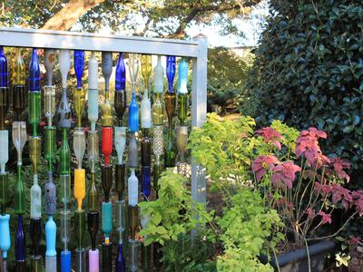 Bottle Wall in Garden (Photo Courtesy of Taylor McDaniel)