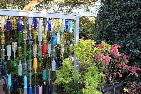 Bottle Wall in Garden (Photo Courtesy of Taylor McDaniel)