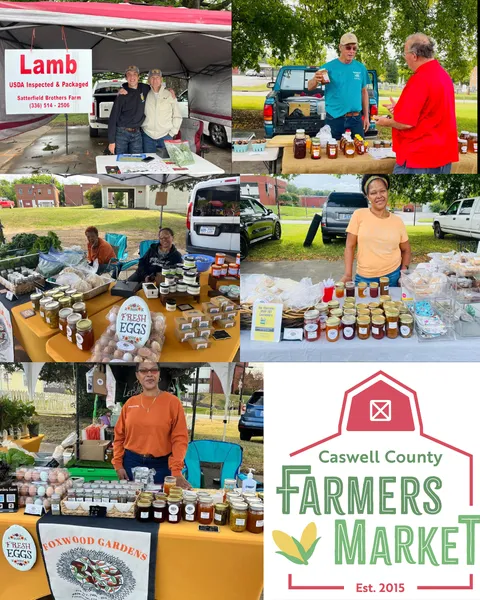 Vendors that are set up selling homeade goods at our farmers market