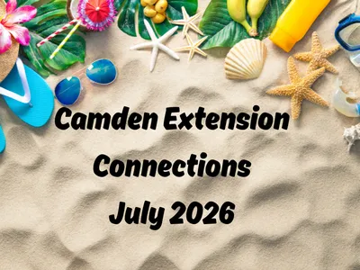 beach scene with Camden Extension Connections: July 2026