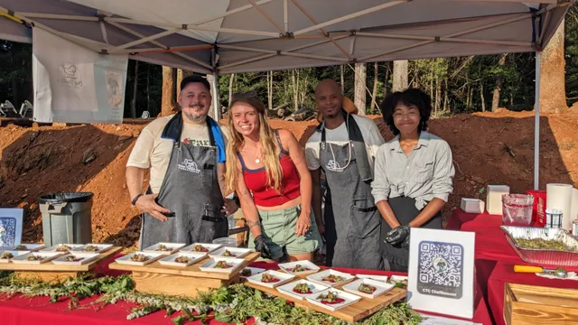 chefs at farm feast