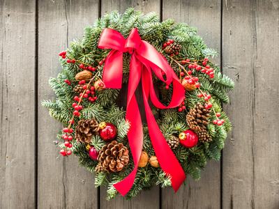 Christmas wreath.