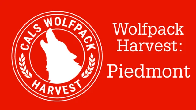Wolfpack Harvest Piedmont logo with the wolf
