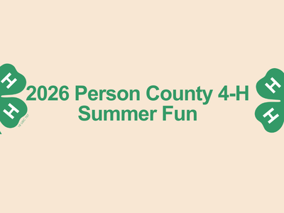 A header image for 2026 Person County 4-H Summer Fun