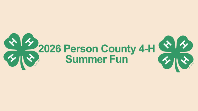 A header image for 2026 Person County 4-H Summer Fun