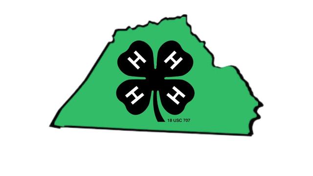 Catawba County map with a black and white clover in the middle