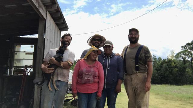 Crew at Zanuadu Farms in Onslow County