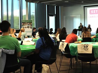 Teens sitting at the 2025 Youth Food Security Summit